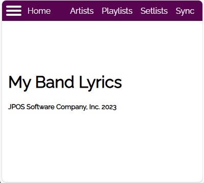 MyBandLyrics logo